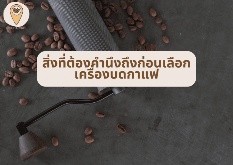 สิ่งที่ต้องคำนึงถึงก่อนเลือกเครื่องบดกาแฟ